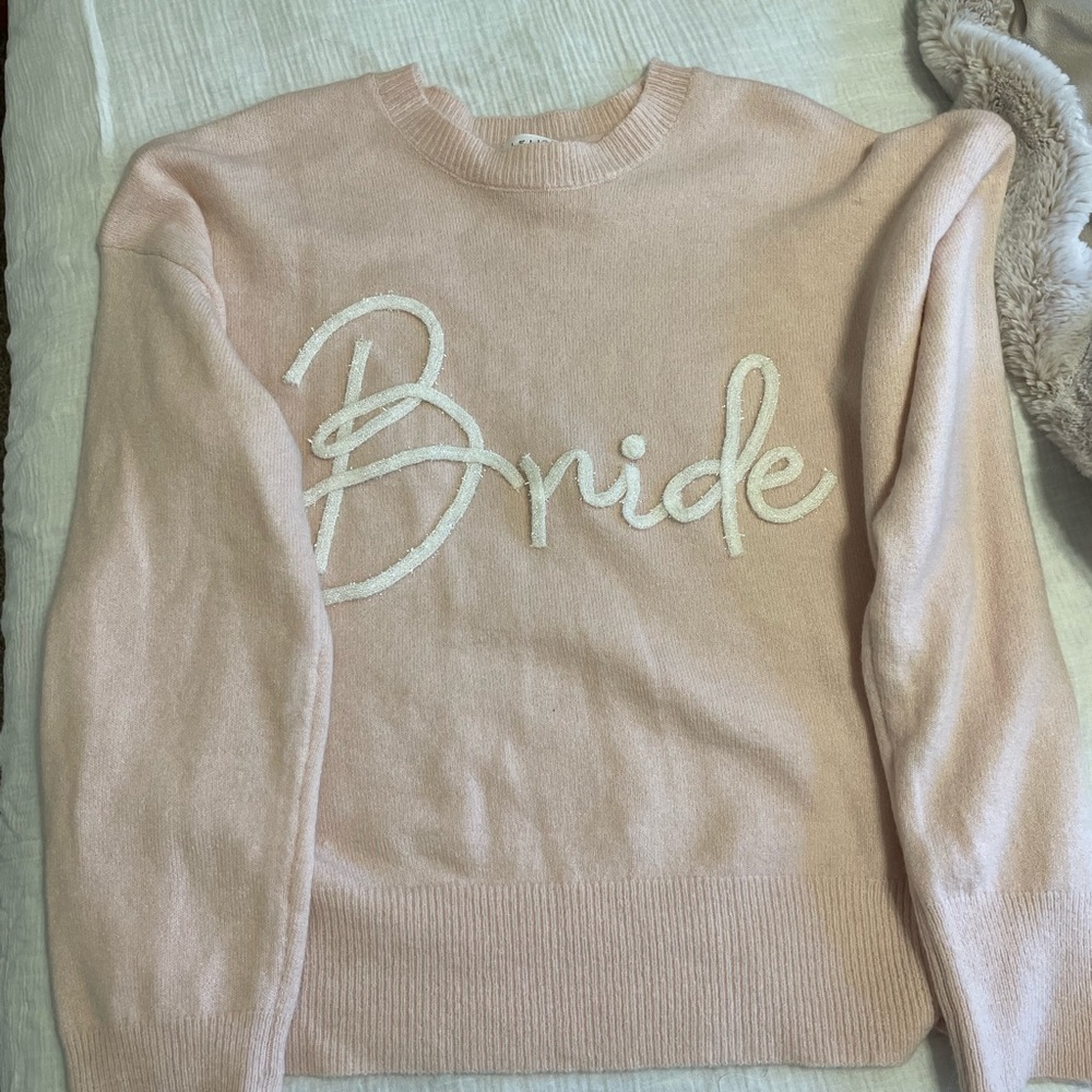Hazel and Olive bride sweater